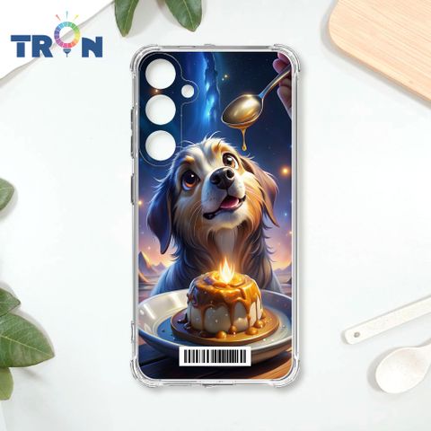 TRON 三星 A35 吃布丁的動物  載具 四角防摔殼 手機殼