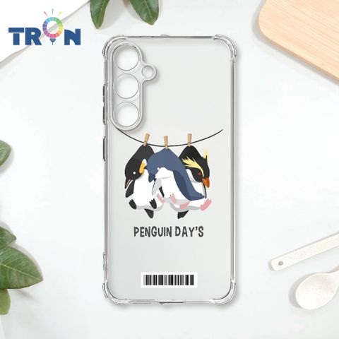 TRON 三星 A55 曬多種企鵝  載具 四角防摔殼 手機殼