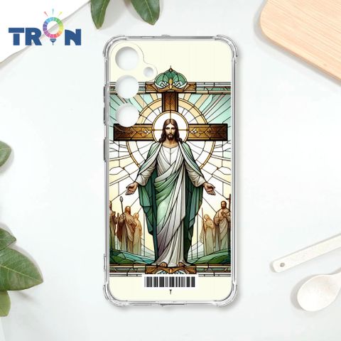 TRON 三星 A55 耶穌彩繪玻璃  載具 四角防摔殼 手機殼