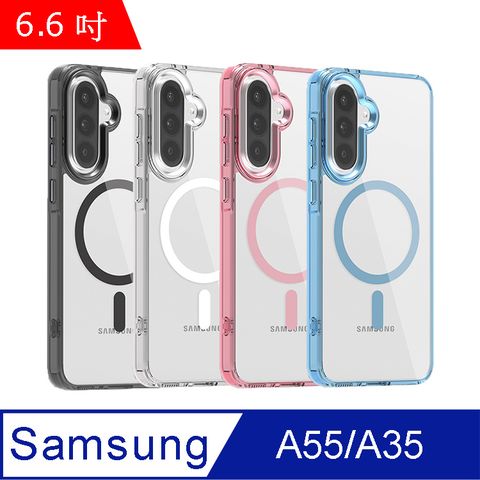 IN7 冰彩磁吸系列 Samsung A55/A35 防摔防撞 透明雙料保護殼
