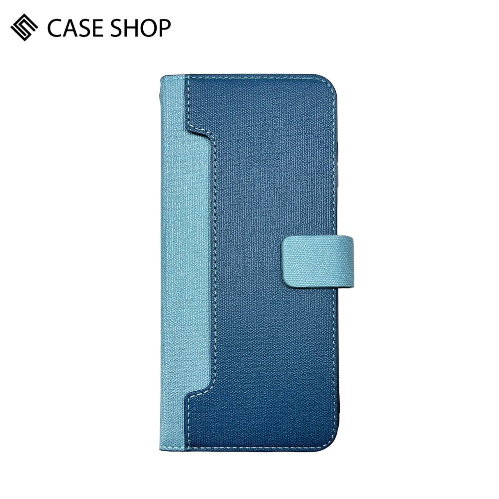 CASE SHOP  OPPO Reno12 F 前收納側掀皮套-藍