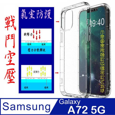 Samsung 三星 空壓氣墊防摔保護套/空壓殼 For:  Galaxy A72 5G