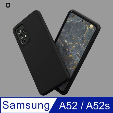 【犀牛盾】Samsung Galaxy A52 / A52s 共用 (4G/5G) (6.5吋) SolidSuit 經典防摔背蓋手機保護殼-黑色