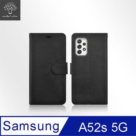 for Samsung Galaxy A52s 5G高仿小牛皮磁吸多工卡匣TPU皮套