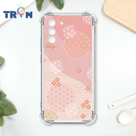 TRON 三星 S21 FE 5G 日系和風圓點散花系列 四角防摔殼 手機殼