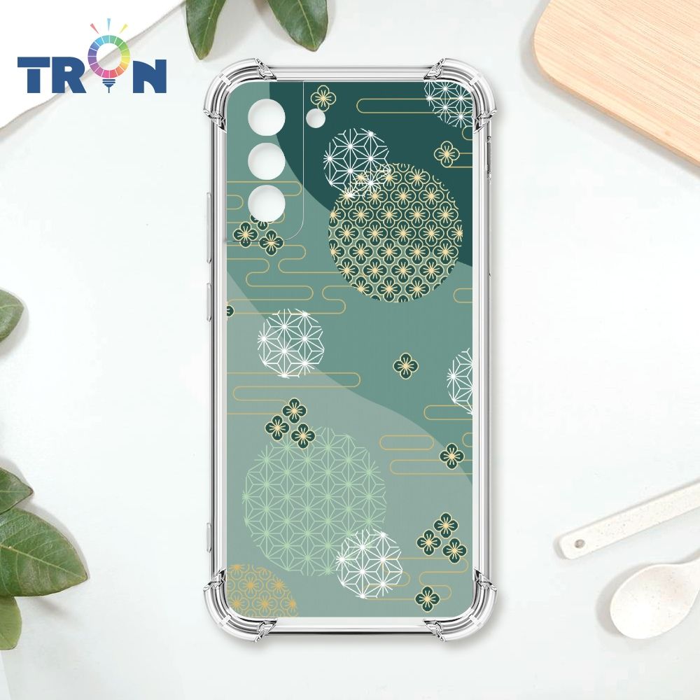  TRON 三星 S21 FE 5G 日系和風圓點散花系列 四角防摔殼 手機殼