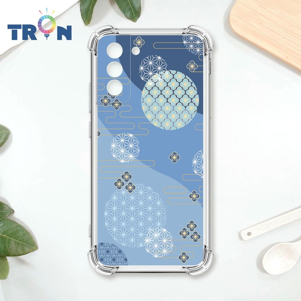  TRON 三星 S21 FE 5G 日系和風圓點散花系列 四角防摔殼 手機殼