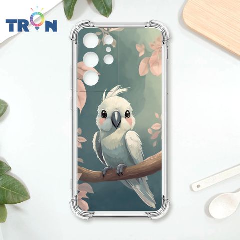 TRON 三星 S21 Ultra 可愛巴丹鸚鵡系列 四角防摔殼 手機殼