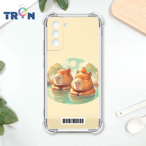 TRON 三星 S21 FE 5G 溫泉水豚系列  載具 四角防摔殼 手機殼