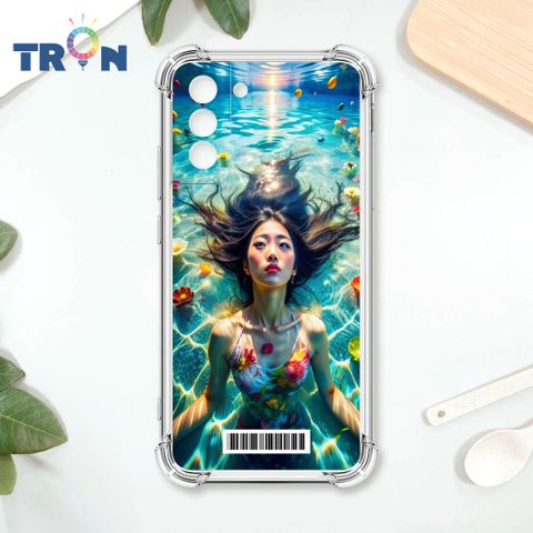 TRON 三星 S21 FE 5G 花海中游泳的少女  載具 四角防摔殼 手機殼