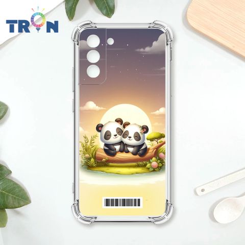 TRON 三星 S21 PLUS 可愛萌熊貓  載具 四角防摔殼 手機殼