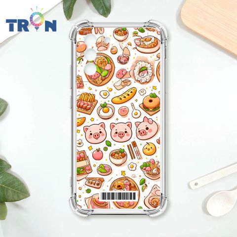 TRON 三星 S21 PLUS 小豬與食物系列  載具 四角防摔殼 手機殼