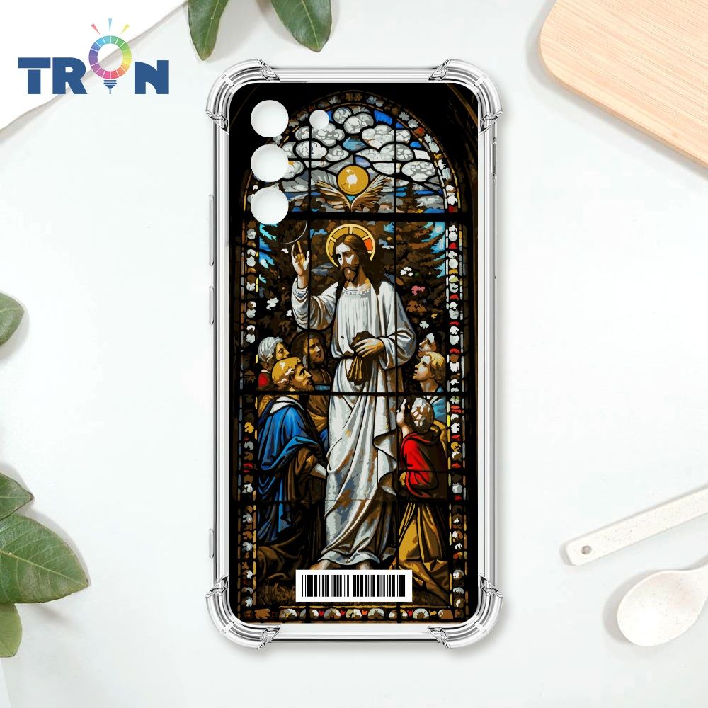  TRON 三星 S21 PLUS 耶穌彩繪玻璃  載具 四角防摔殼 手機殼