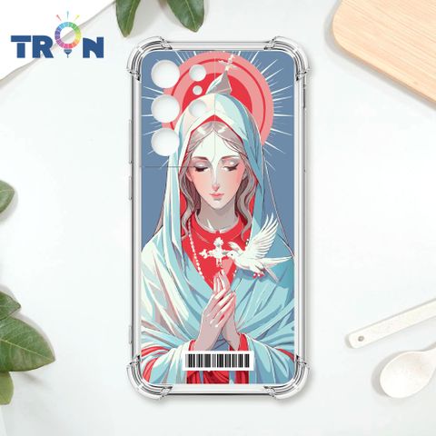 TRON 三星 S21 Ultra 聖母水彩  載具 四角防摔殼 手機殼