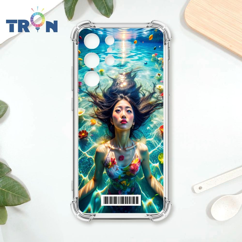  TRON 三星 S21 Ultra 花海中游泳的少女  載具 四角防摔殼 手機殼