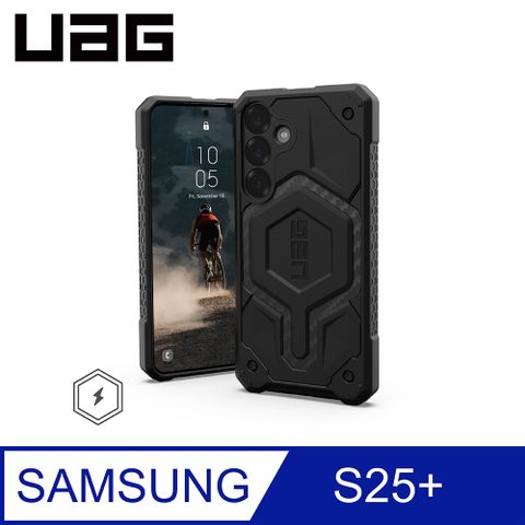 UAG Galaxy S25+ 磁吸頂級版耐衝擊保護殼-碳黑