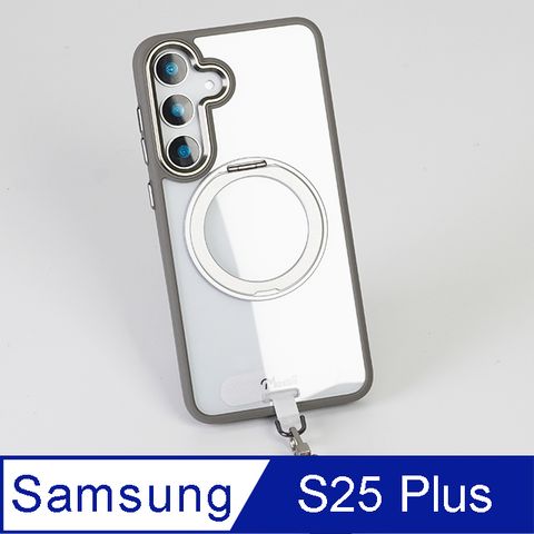 Moxbii 【YOI系列】 三星Samsung (For Galaxy S25+) 旋轉磁吸支架+掛片保護殼