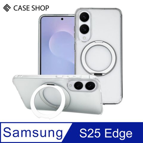 CASE SHOP 三星 S25 Edge 360º磁吸站立保護殼-透明