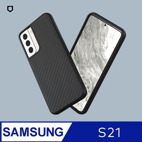 RHINOSHIELD 犀牛盾 Samsung Galaxy S21 (6.2吋) SolidSuit 防摔背蓋手機保護殼-碳纖維紋路