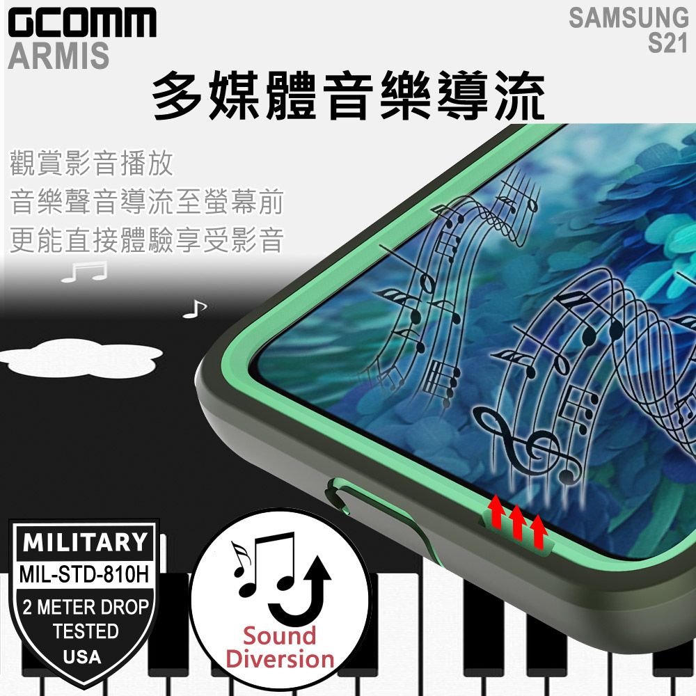 GCOMM  ARMIS 軍規多重防摔保護殼 三星 S21