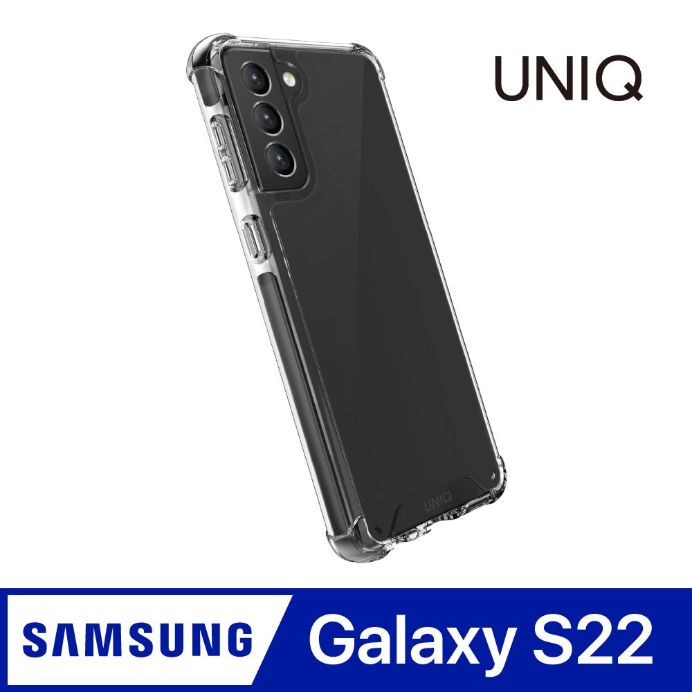 UNIQ 三星 Galaxy S22 Combat 四角強化軍規等級防摔三料保護殼 黑色