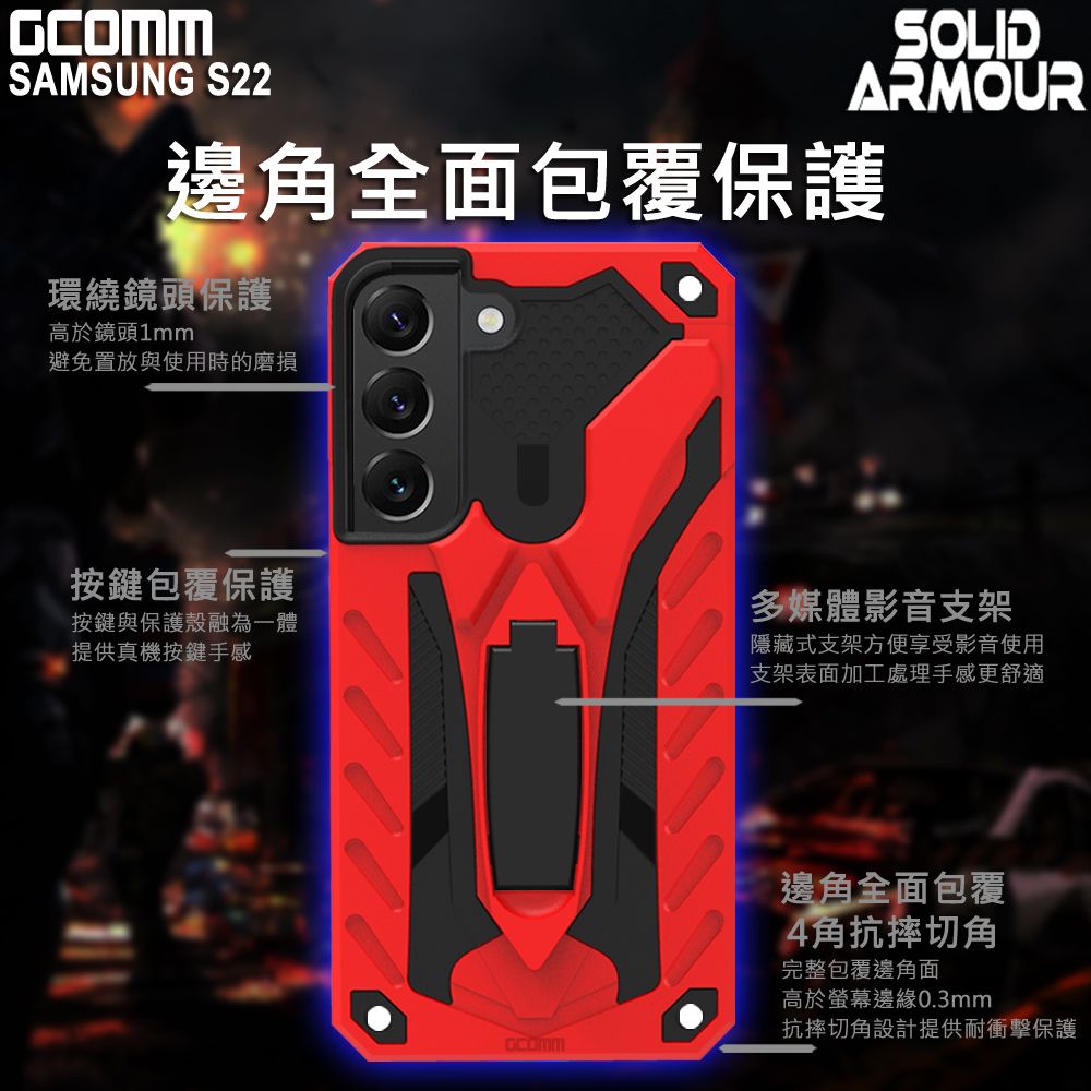 GCOMM  Solid Armour 防摔盔甲保護殼  S22