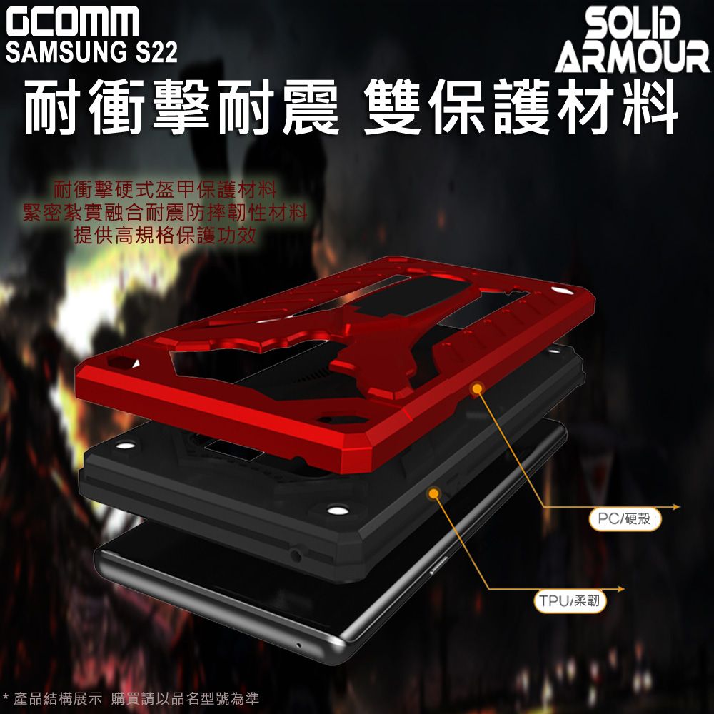 GCOMM  Solid Armour 防摔盔甲保護殼  S22