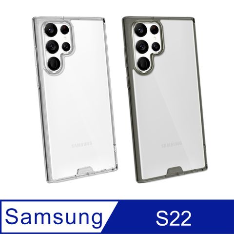 hoda 好貼 Samsung Galaxy S22 晶石鋼化玻璃軍規防摔保護殼 (適用原廠5A充電線)