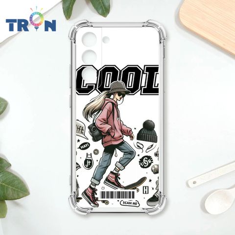 TRON 三星 S22 雜誌風潮流女孩  載具 四角防摔殼 手機殼