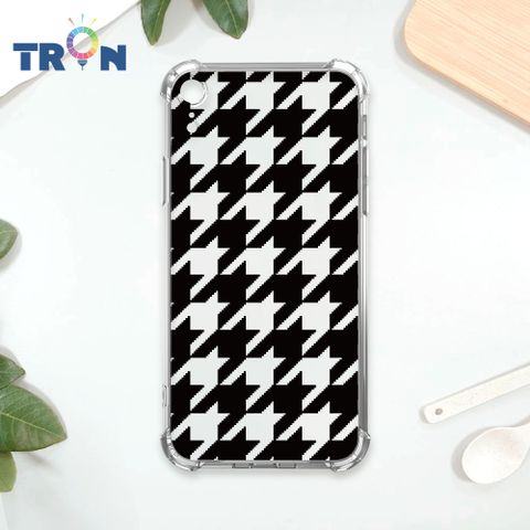 TRON IPhone XR 經典千鳥紋 四角防摔殼 手機殼