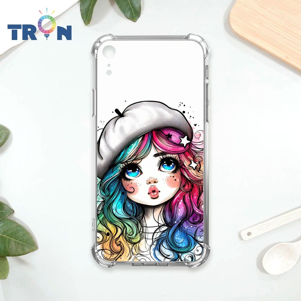  TRON IPhone XR 嘟嘴小女孩 四角防摔殼 手機殼