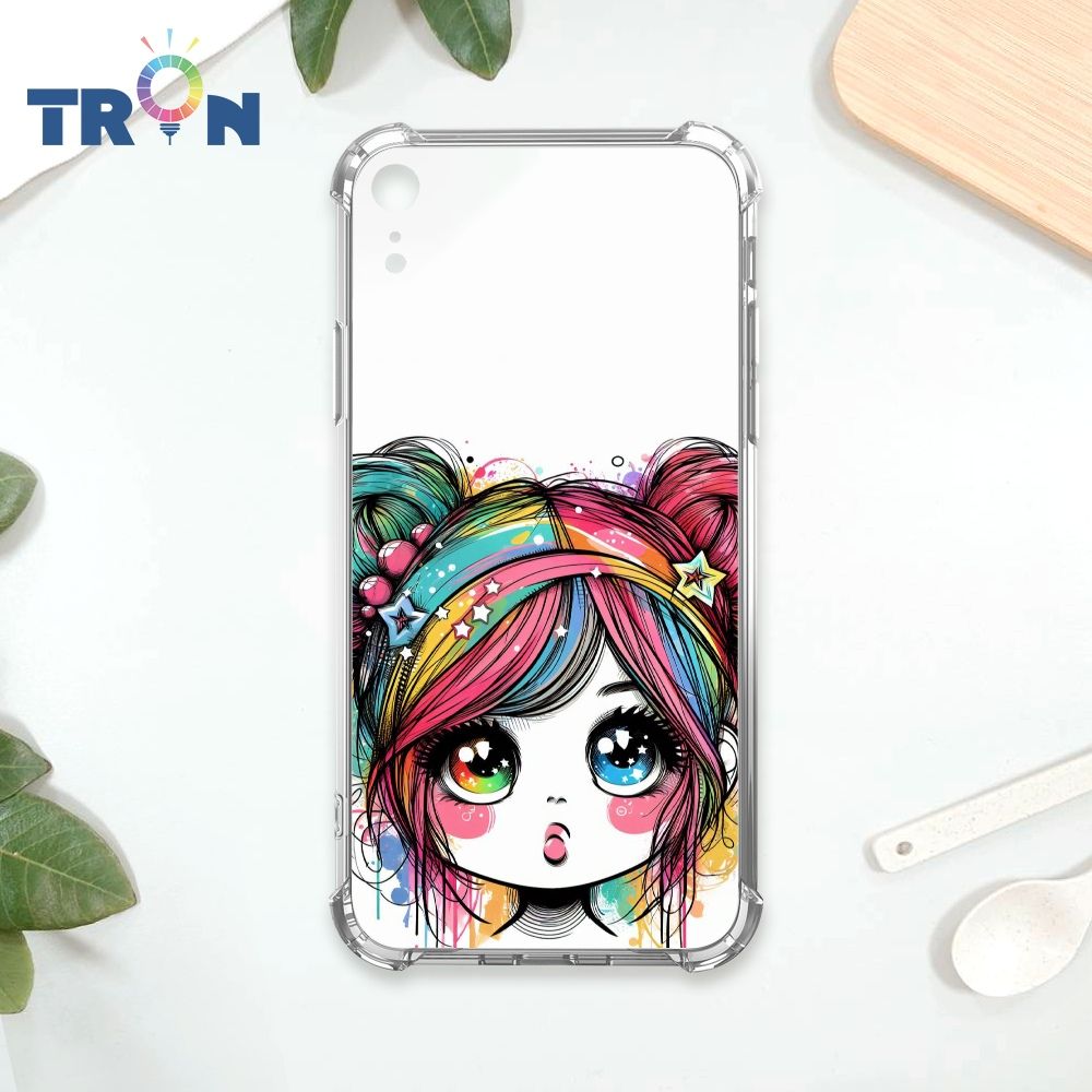  TRON IPhone XR 嘟嘴小女孩 四角防摔殼 手機殼