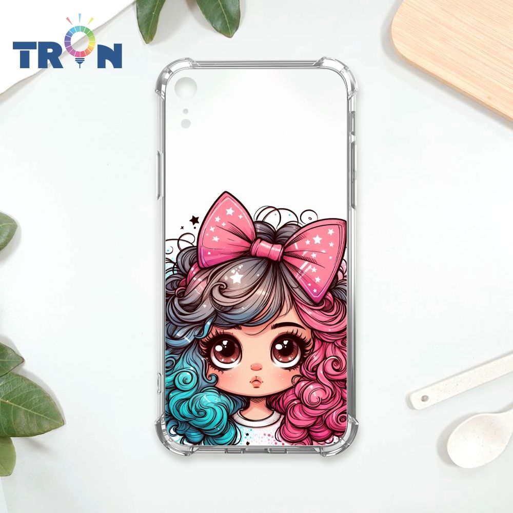  TRON IPhone XR 嘟嘴小女孩 四角防摔殼 手機殼