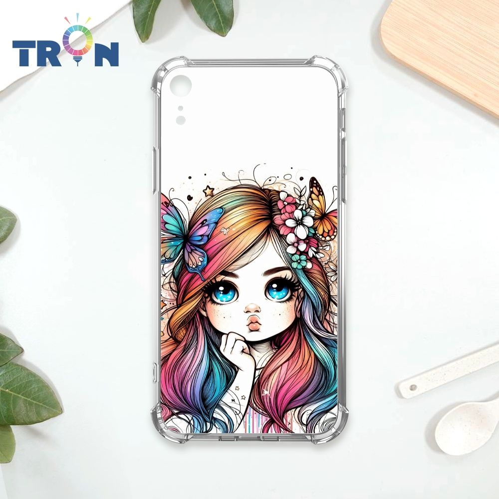  TRON IPhone XR 嘟嘴小女孩 四角防摔殼 手機殼