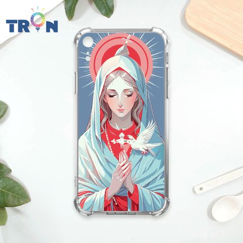 TRON IPhone XR 聖母水彩 四角防摔殼 手機殼