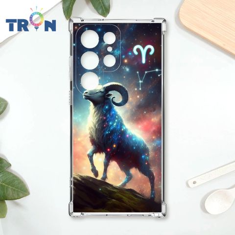 TRON 三星 S22 Ultra 星空火象星座 四角防摔殼 手機殼