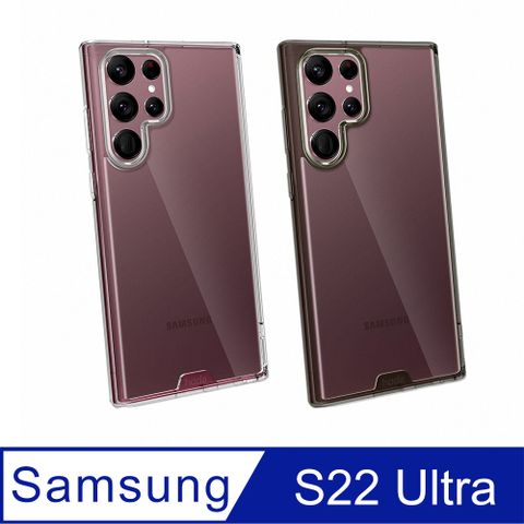 hoda 好貼 Samsung Galaxy S22 Ultra 晶石鋼化玻璃軍規防摔保護殼