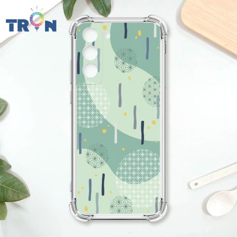 TRON 三星 S22 PLUS 日系和風圓點落雨系列 四角防摔殼 手機殼