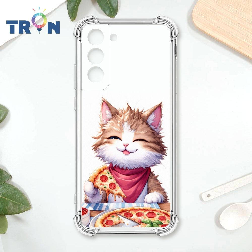  TRON 三星 S22 PLUS 貓咪美食評鑑家 四角防摔殼 手機殼