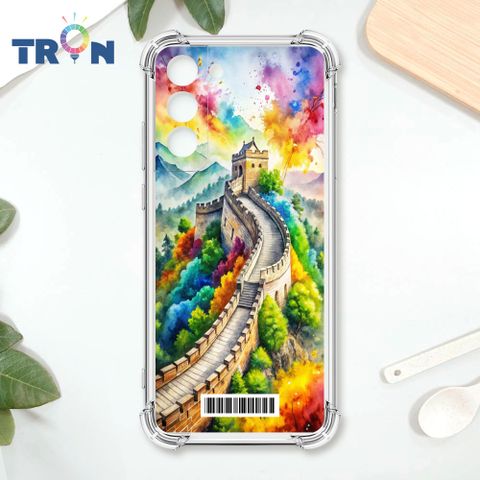 TRON 三星 S22 PLUS 建築水墨彩畫  載具 四角防摔殼 手機殼