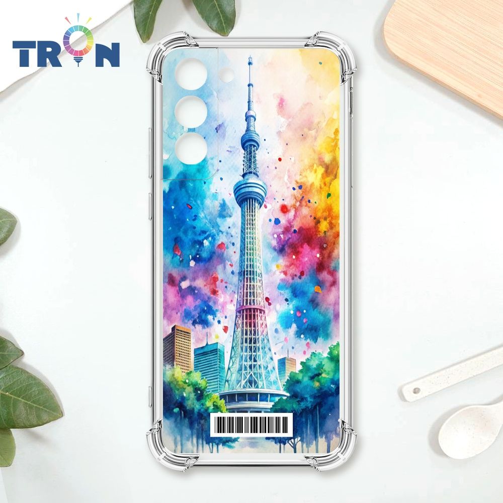  TRON 三星 S22 PLUS 建築水墨彩畫  載具 四角防摔殼 手機殼