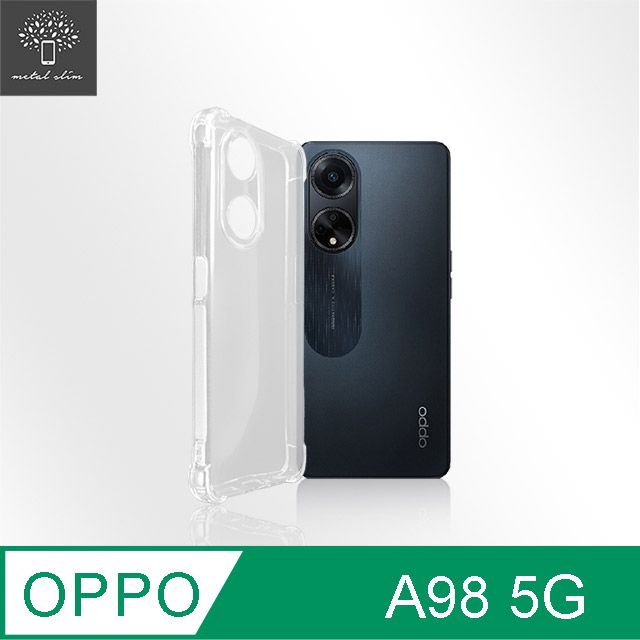 Metal-Slim OPPO A98 5G 精密挖孔 強化軍規防摔抗震手機殼