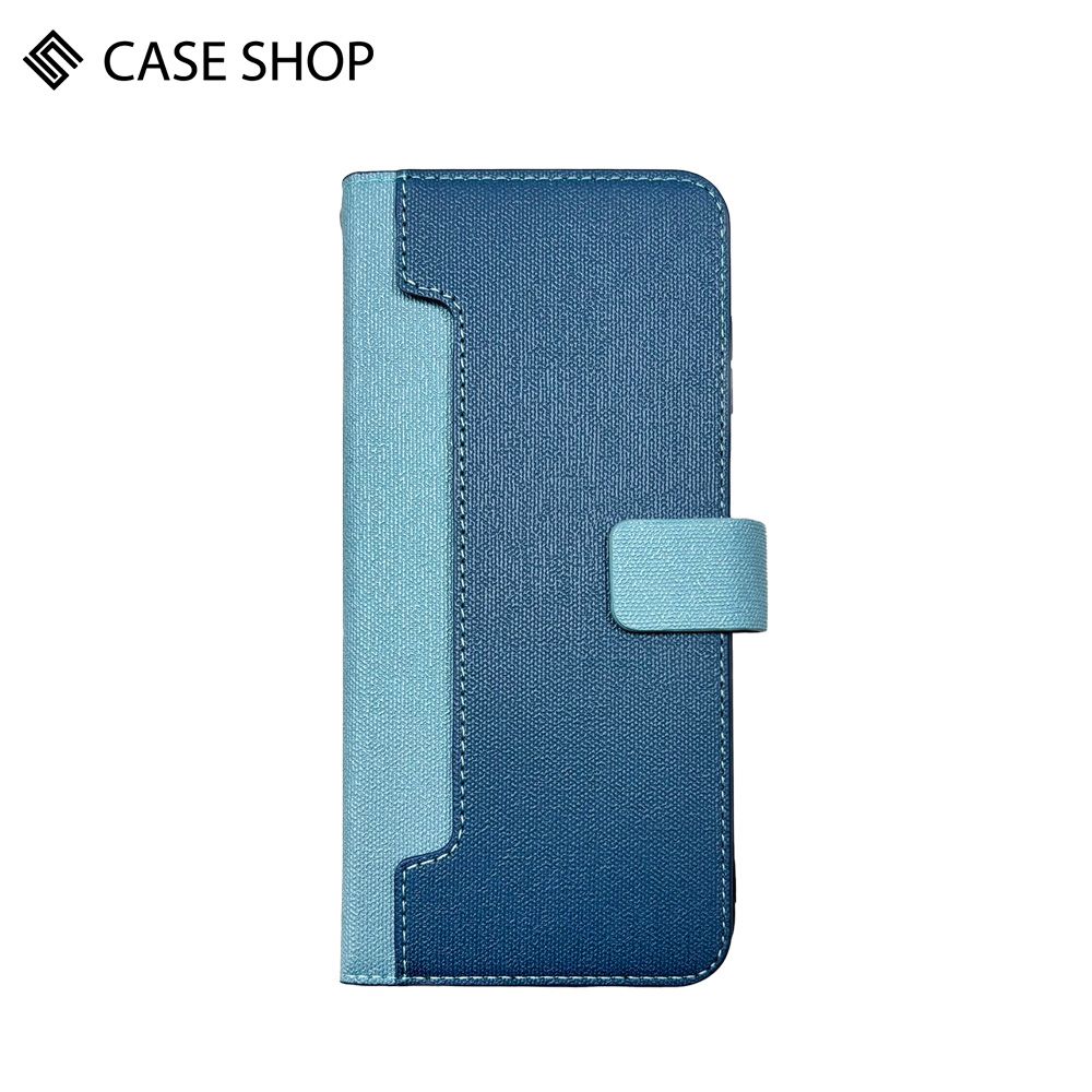 CASE SHOP  OPPO A79 (5G) 前收納側掀皮套-藍