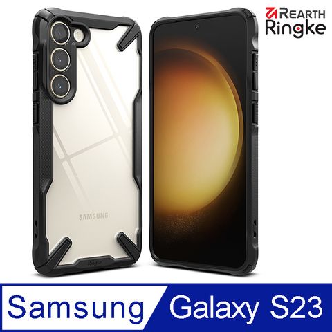 Ringke Fusion-X三星 Galaxy S23 6.1吋 透明PC防刮背蓋 + TPU防摔防撞邊框 手機保護殼