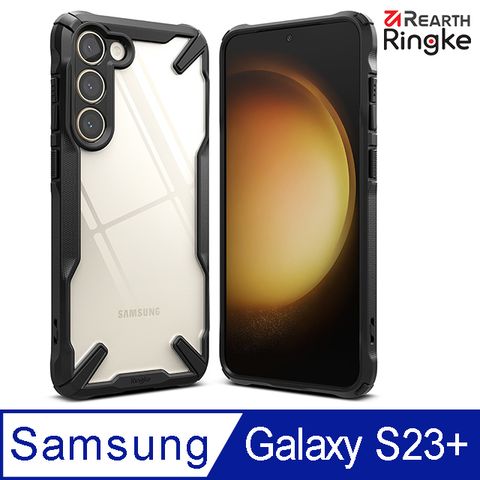 Ringke Fusion-X三星 Galaxy S23 Plus 6.6吋 透明PC防刮背蓋 + TPU防摔防撞邊框 手機保護殼