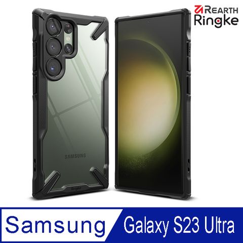 Ringke Fusion-X三星 Galaxy S23 Ultra 6.8吋 透明PC防刮背蓋 + TPU防摔防撞邊框 手機保護殼
