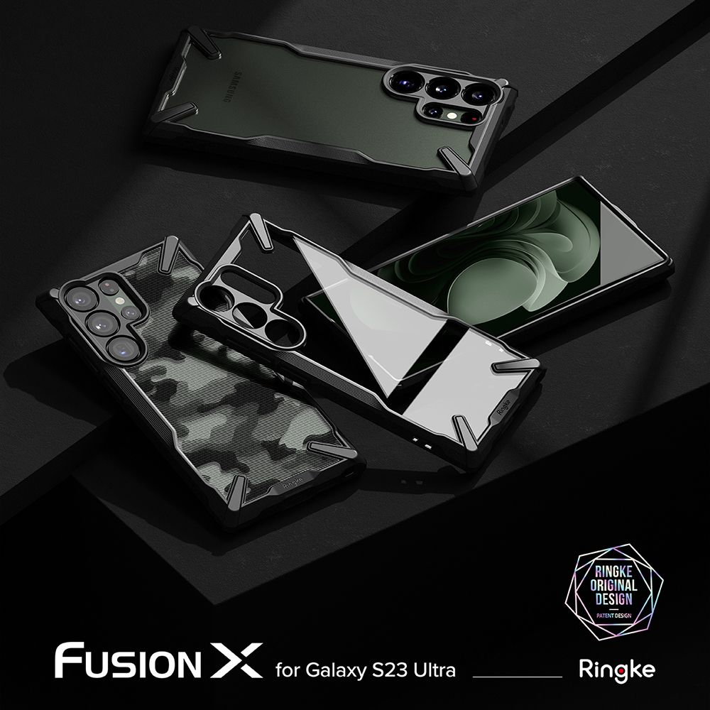 Ringke ｜三星 Galaxy S23 Ultra [Fusion X] 防撞手機保護殼－黑