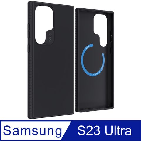 ZAGG Samsung Galaxy S23 Ultra 里約 黑色磁吸款-防摔保護殼