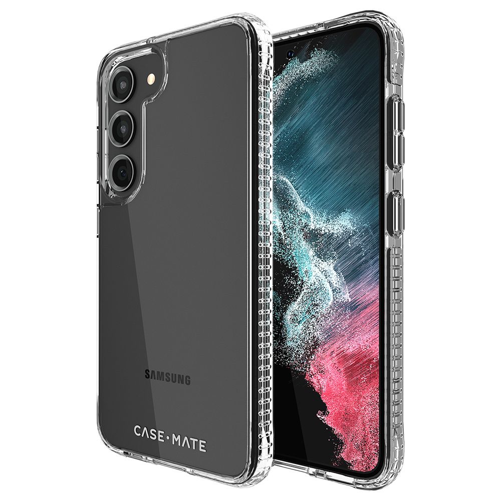 Case-Mate 美國 CASEMATE 三星 S23 專用 Tough Clear Plus 加強防摔環保抗菌透明保護殼