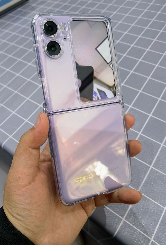 OPPO    Find N2 Flip 透明軟TPU殼+ 五金扣手機殼保護殼保護套